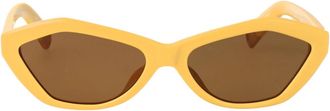Jacquemus Kinderzonnebril met Bambino-stijl - Dames - Zonnebrillen - Beige - 56 MM - Accessoires