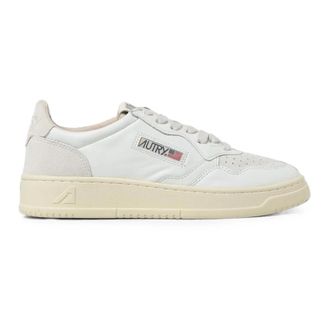 Autry Medalist Low Sneakers - Heren - Schoenen - Wit - Maat: 44 EU Katoen