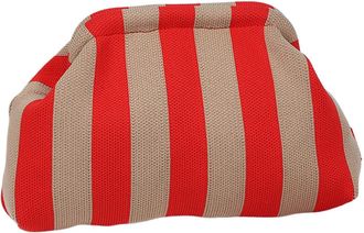 Generic Women Small Crochet Handbag Contrast Color Knitting Dumpling Clutch Casual Colorblock Bag Woven Bag for Female (Style 3)