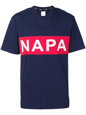 Napapijri logo printed T-shirt - Blue