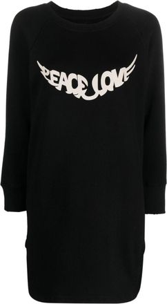 Zadig&Voltaire Diaz Peace & Love - women - Organic Cotton - S - Black