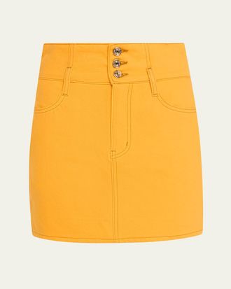 Frame Denim CH x FRAME The Corset Mini Skirt