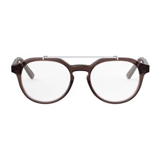 Dior Square Full Rim Eyeglasses - Brown