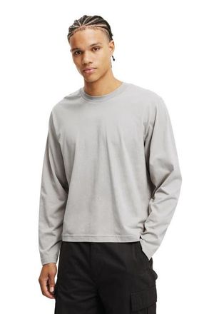 Cotton On Mens Cropped Fit Long Sleeve in Overcast Grey at Nordstrom, Size Xx-Large