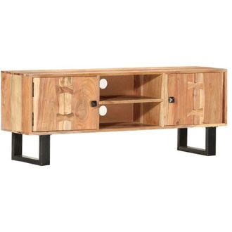 vidaXL Mueble Para Tv De Madera Maciza De Acacia 118x30x45 Cm Vidaxl