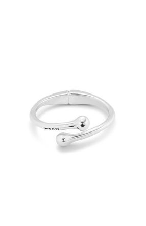 UNOde50 Rigid Bangle with Inner Spring in Silver at Nordstrom, Size Medium