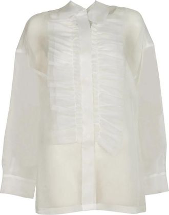 P.A.R.O.S.H. Parosh Shirts White - Dames - Overhemden - Wit - M - Overhemden
