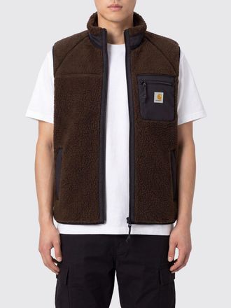 Carhartt Work in Progress Gilet in pile con collo alto e chiusura a zip frontale