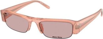 Miu Miu MU B07S Zonnebril - Dames - Accessoires - Roze - Maat: 51 MM Polyamide
