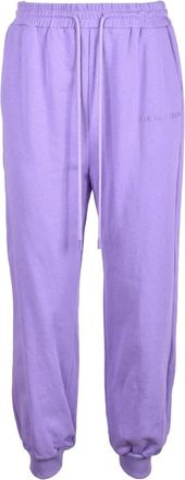 Weili Zheng Katoenen Broek - Dames - Sweatpants - Paars - S - Katoen - Broeken