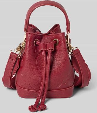 Valentino Handbags Bucket Bag mit Logo-Muster Modell SAMBA in Rot, Größe 1