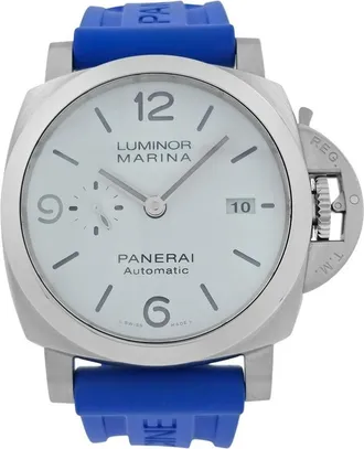 Officine Panerai Pre-owned Panerai Luminor White Dial Mens Watch PAM01314