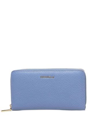 Coccinelle grain-leather zip-around wallet - Blue