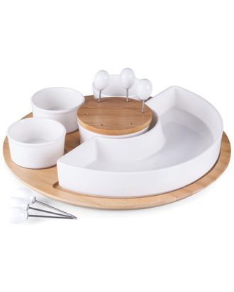 Picnic Time Dnu Toscana Symphony Appetizer Serving Set