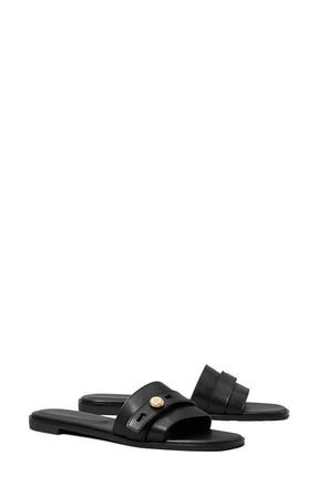 Tory Burch Romy Slide Sandal in Perfect Black at Nordstrom, Size 10.5