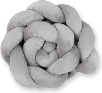 OEM Protector De Cuna Trenzado Minky Para Cuna De 180 Cm - Gris