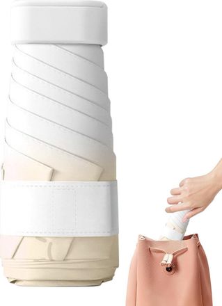 Generic Uv Umbrella For Sun Protection Spf 50,samll Compact Sunshade Umbrella For Women Ladies,portable Foldable Windproof Waterproof Fast Dry Ultra Lightweig