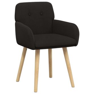 vidaXL Sillas De Comedor 2 Uds. Boucl&eacute; Negro 59 X 57 X 85 Cm Vidaxl