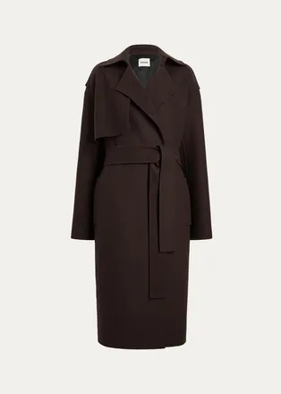 Khaite Manston Belted Wool Coat
