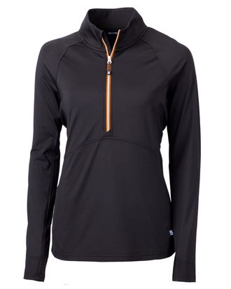 Cutter & Buck Adapt Eco Knit Stretch Recycled Womens Half Zip Pullover Jacket