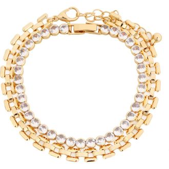 Panacea Crystal Watchband Bracelet in Gold at Nordstrom
