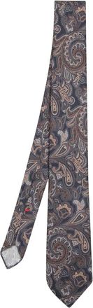 Dell'Oglio Paisley Pittsf 476 Stropdas - Heren - Stropdassen - Blauw - ONE Size - Accessoires