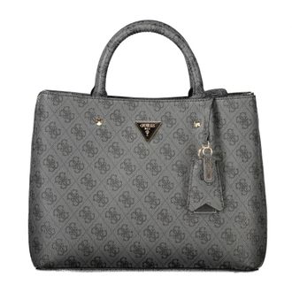 Guess Tassen, Dames, Zwart, ONE Size, Leer, Meridian II Satchel