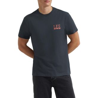 Lee Essential Americana Graphic T-Shirt in Washed Black at Nordstrom, Size Xx-Large