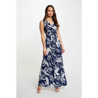 Morgan Bedrukte maxi-jurk met V-hals