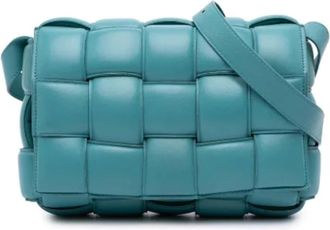 Bottega Veneta Pre-owned Cross Body Bags, female, Blue, Size: ONE SIZE Pre-owned Leather crossbody-bags