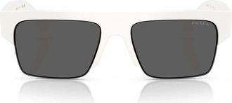 Prada Sunglasses Prd12 Su 46120 Z White/Slate Anti Reflective Men