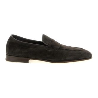 Brunello Cucinelli Suede Soft Penny Loafers - male - Brunello Cucinelli - Loafers - Brown - 11 UK - Shoes
