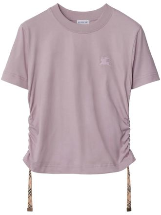 Burberry T-shirt met logo - Paars