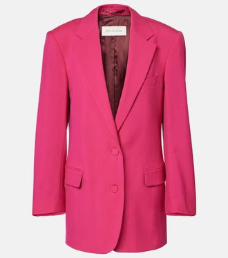 Dries Van Noten Oversized wool and mohair blazer