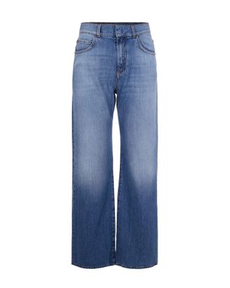 Pinko Wide Leg Jeans in Soft Denim
