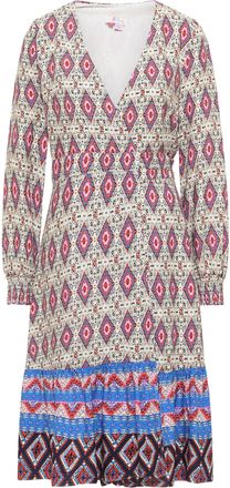 Izia Wikkeljurk Dames Blauw Veelkleurig