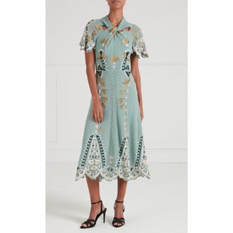 Temperley London Rosalba Dress in Jade Green at Nordstrom, Size 10