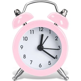 OEM Reloj Despertador De Estilo Vintage, Mini Reloj Despertador Retro Ruidoso A Pilas Para Mesita De Noche - Reloj Despertador Anal&oacute;gico Silencioso Retro 
