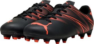 Puma Kinder/Kinder Attacanto FG/AG Voetbalschoenen (Zwart)
