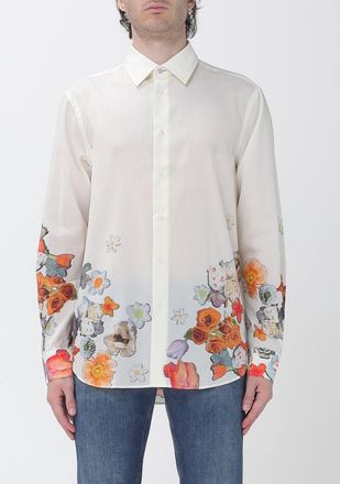 Paul Smith Camicia in misto lyocell e cotone con stampa floreale