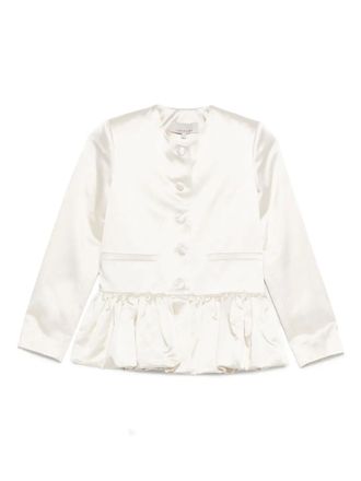 Liberowe peplum fitted jacket - Neutrals