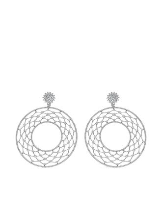 Leo Pizzo 18K white gold Merletti diamond earrings - Silver
