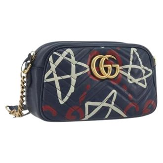 Gucci Pre-owned Shoulder Bag - Dames - Pre-owned - Veelkleurig - Maat: ONE Size Leer