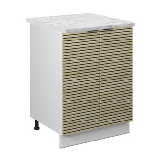 Vicco Mueble Bajo De Cocina Fame-line, Panel De Roble, 60 Cm, Et M&aacute;rmol