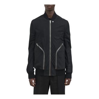 Rick Owens Bomber Angled Bauhaus Flight - male - Rick Owens - Bomber Jackets - Black - 2XL - Jackets