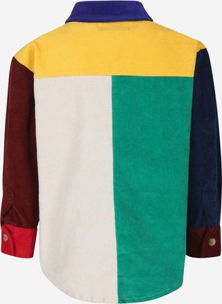 Bobo Choses Boys Shirt Color-Block Cotton Stretch Multicolour Elastane