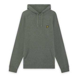 Lyle & Scott Tri Marl Raglan Hoodie - Heren - Sweatshirts & Hoodies - Groen - Maat: 2XL Katoen
