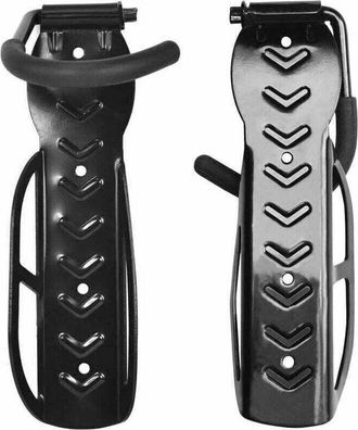 OEM Soporte De Pared Para Bicicletas (2 Unidades), Con Accesorios Y Gancho Para Bicicletas, Para Garaje O Taller (negro)