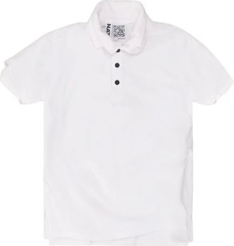 Natasha Zinko Polotop met geborduurd logo - Wit