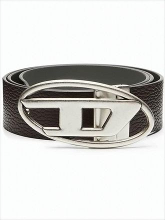 Diesel Textured Brown Leather Belt